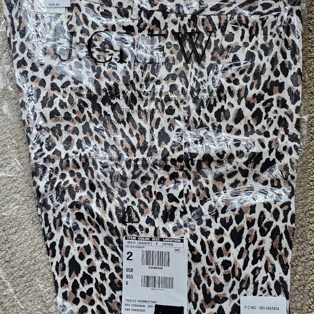 J. Crew Leopard Print Pants